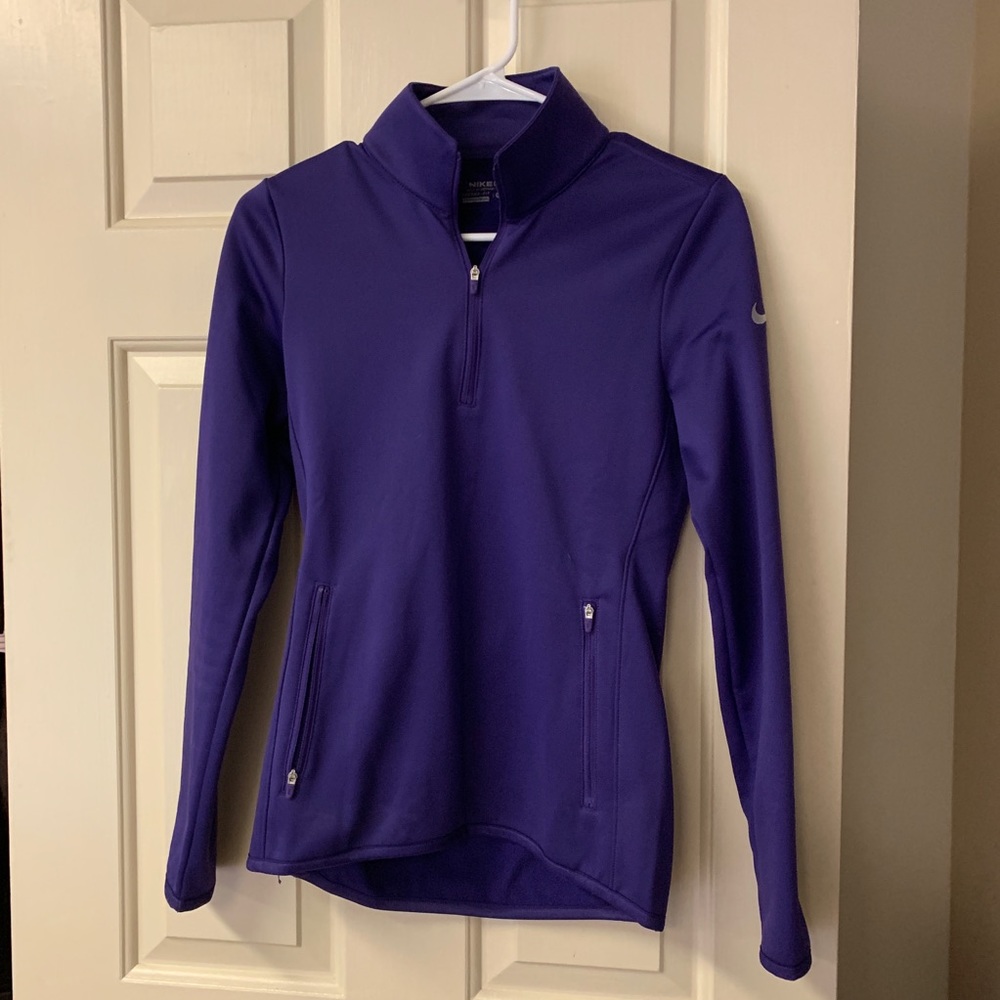 Purple NIKE Golf Thermo Quarter Zip